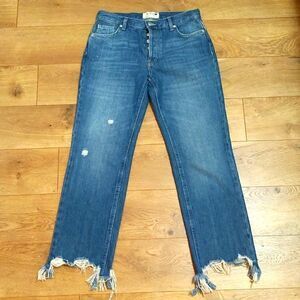 Free People Maggie mid-rise straight leg jeans sz 26